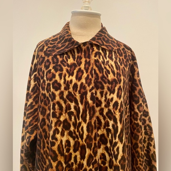 NEW Norma Kamali Leopard Print Coat - Picture 4 of 5